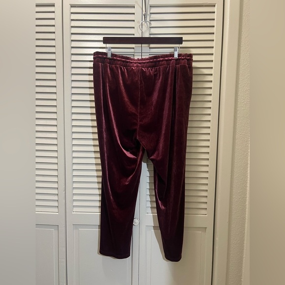 Torrid Pull-On Relaxed Taper Velvet High-Rise Pant - Picture 5 of 11
